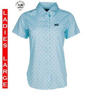 DIXXON - AVERY Party Shirt S/S - Blue - Women's Large